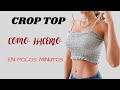 crop top FACIL DE HACER EN POCOS MINUTOS