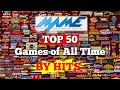 MAME Top 50 GAMES Of All Time By Hits 