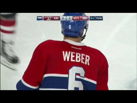 Gotta See It: Weber scores first as a Hab on signature one-timer