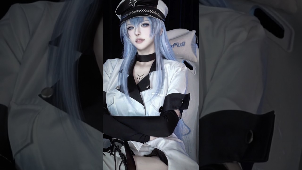 Anime Akame ga KILL! Esdese/ Esdeath Cosplay Dress Uniform Wig And