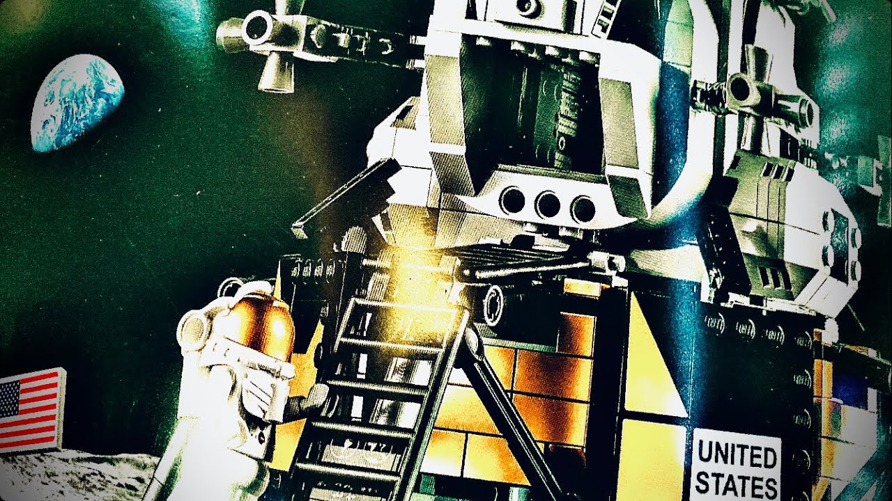 Lego Apollo Module Lego Apollo 11 Moon Landing (Stop Motion) - YouTube