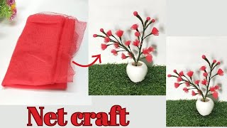 || DIY Artificial flower plant for Home Decoration || Artificial Net flower plant ||