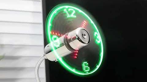 ONXE LED USB Clock Fan – Real-Time Display, Cool Tech Gift for Men, Great Christmas Stocking Stuffer