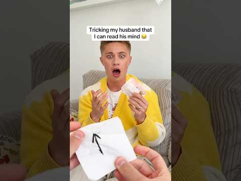 Can I REALLY Read My Husbands Mind? 💀😂 #shorts #prank #funnyvideos