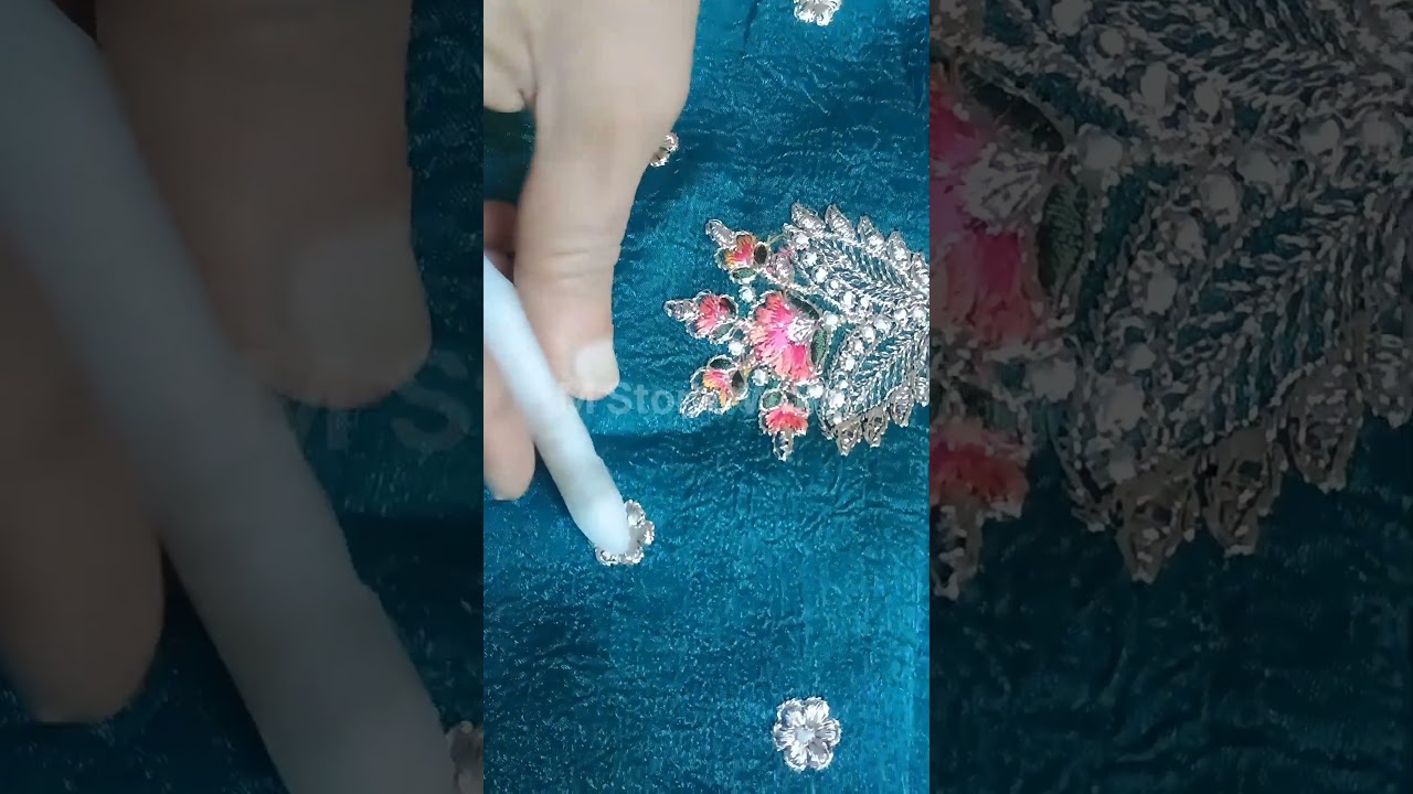 diamond stone work saree #trending #style #shorts #short #fashion #viralvideos #viral #embroidery