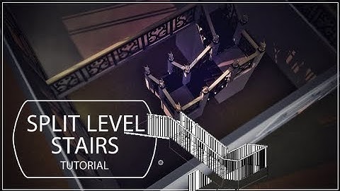 THE SIMS 4 TUTORIAL : GET FAMOUS | HOW TO BUILD SPLIT LEVEL STAIRS