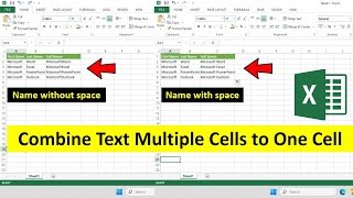 How to Combine Text from Multiple Cells to One Cell in Excel