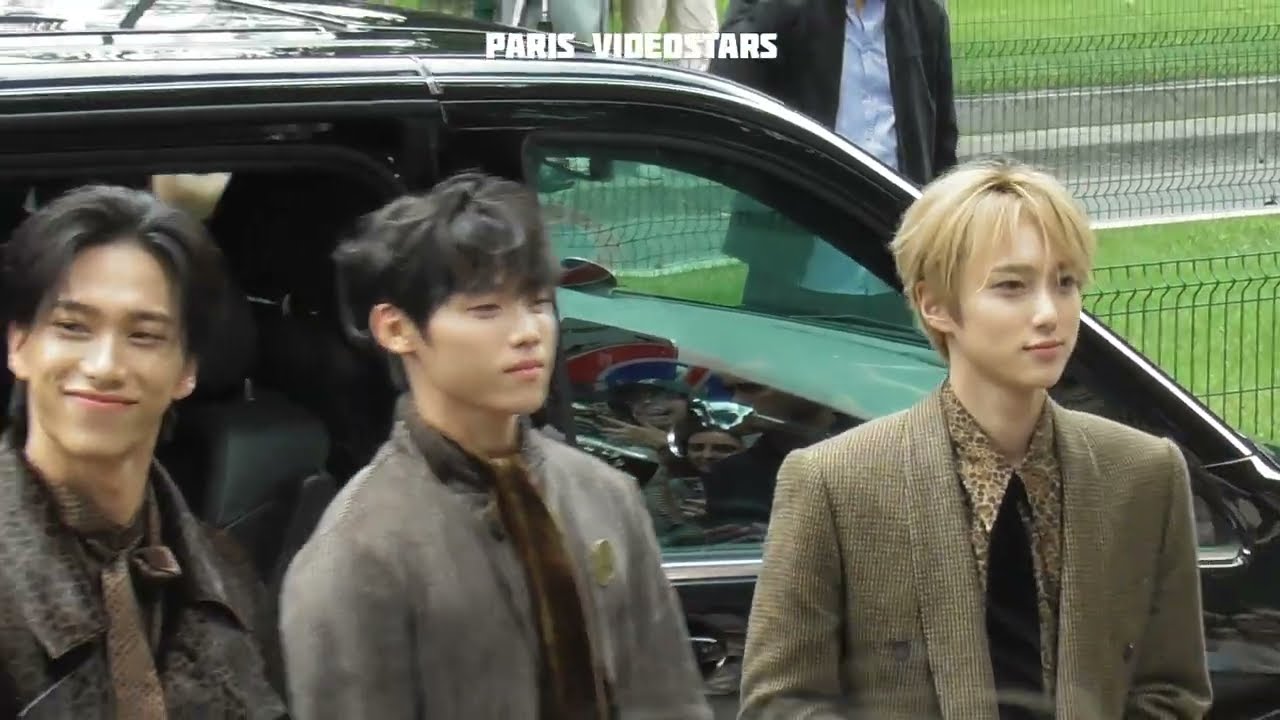 INI japanese band arrival at Milan Fashion Week 25 september 2025
