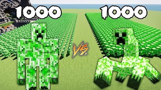 MUTANT IRON GOLEM VS MUTANT CREEPER - MINECRAFT MOB BATTLE 