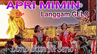Langgam GELO - Apri Mimin (Princes Aprillia Sucipto & Mimin Onggo Inggi) - Limbukan Dalang seno
