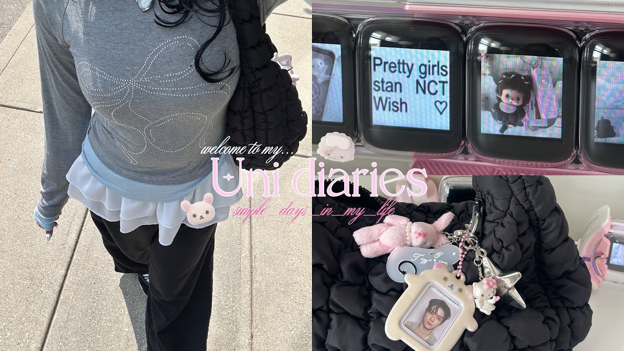 UNI DIARES🪽་༘: Productive days, What’s in my bag, Starting a new job etc.