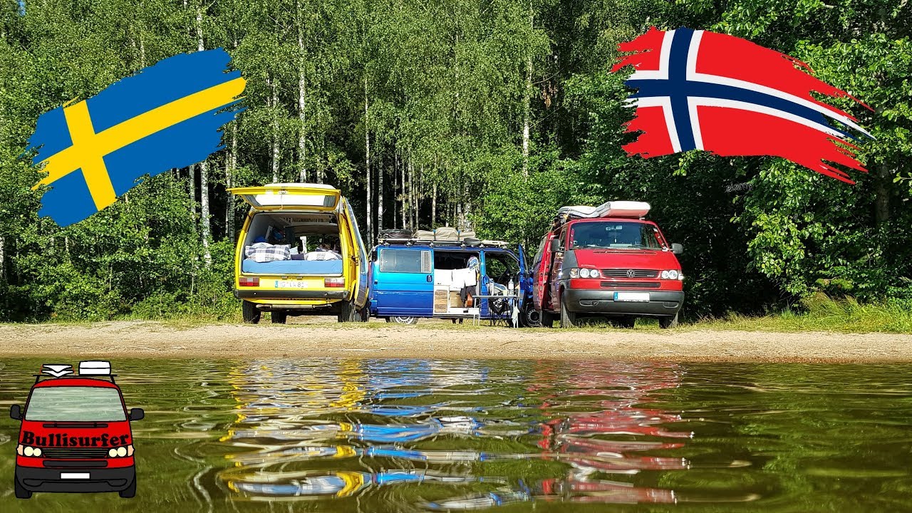 Mit 4 Bullis weiter durch Schweden und Norwegen - Roadtrip im VW Bus -  YouTube