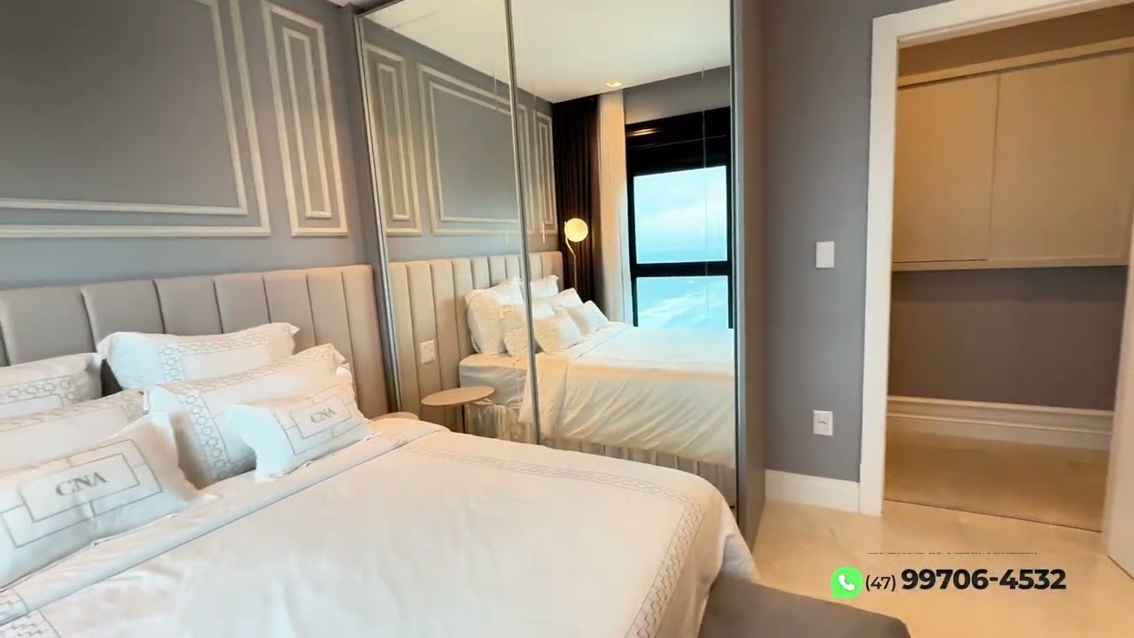 Cobertura frente mar em Itapema 4 suites e 4 vagas de garagem