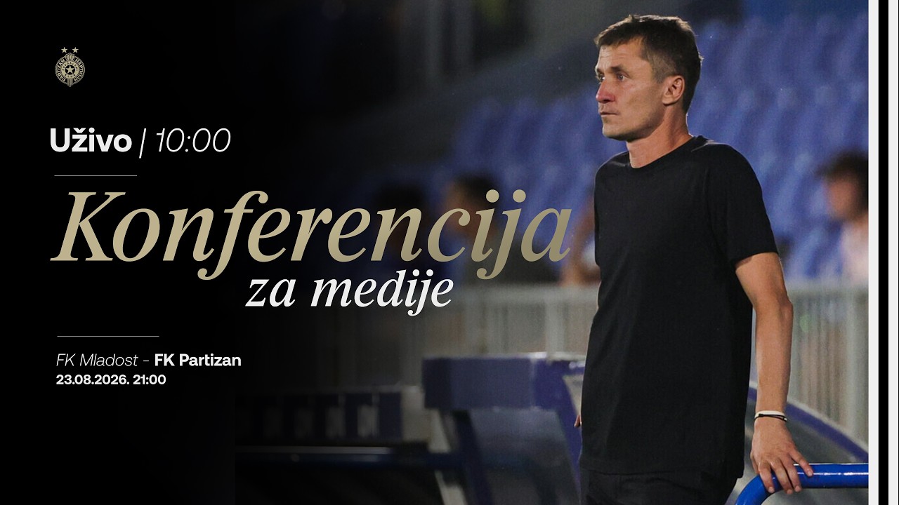 Konferencija za medije pred meč 6. kola SLS, FK Mladost - FK Partizan