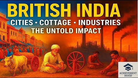[ CHAPTER - 4 ] [ CITIES, COTTAGE INDUSTRIES & INDUSTRIES OF BRITISH INDIA ] STD-8 SOCIAL SCIENCE