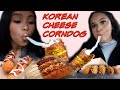 TRYING KOREAN CHEESE CORNDOGS FOR THE FIRST TIME (in Toronto)