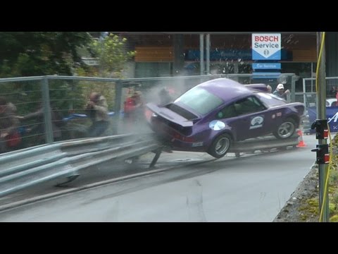 Crash Porsche RSR IROC - Arosa ClassicCar 2014