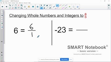 Refresher Video  Change Whole Number to a b