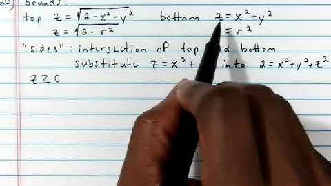 14.5 Triple integrals in Cylindrical Coordinates Part 3