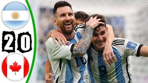 Argentina 2-0 Canada - All Goals & Highlights - Copa America 2024