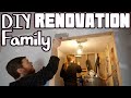 Starting the Kitchen and Hallway DIY Family Vlog ⚡️ Home Renovation #65