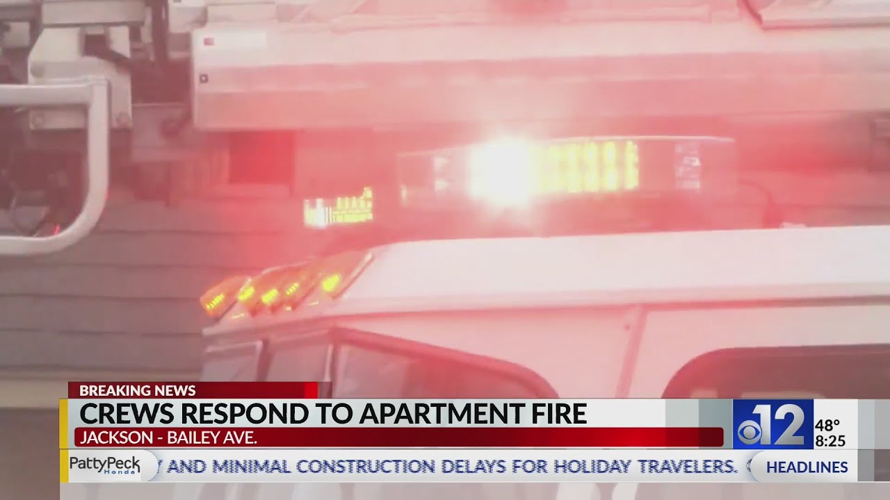 Crews respond to apartment fire in Jackson - YouTube