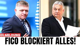 Robert Fico Blockiert Alles Für Orban - Von Der Leyen Tobt