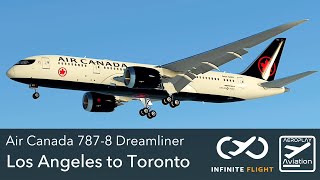 Los Angeles to Toronto WING TIMELAPSE | Air Canada Boeing 787-8 | Infinite Flight 24.2