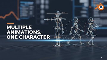 How Add Multiple Animations on One Character in Blender – Easy Tutorial ✊😀