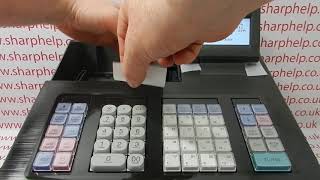 PAPER EMPTY Error On Sharp XE-A207 / XE-A207B / XE-A207W Cash Register