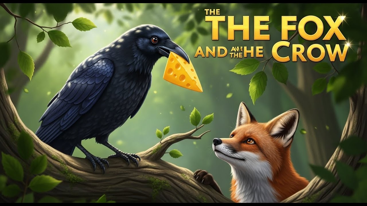Fairy Tale Title | The Fox and the Crow | A Classic Tale of Flattery | Pride and Cleverness
