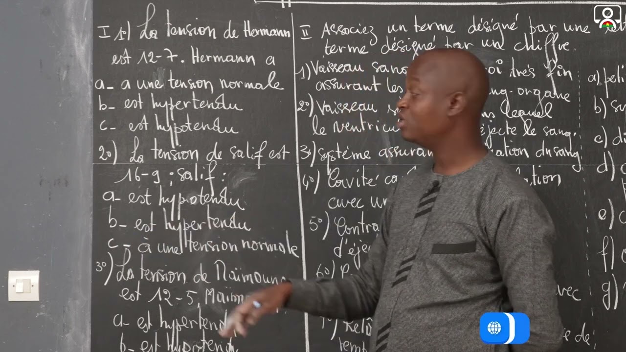 Exercice - 3e - SVT : Appareil circulatoire Circulation Hygiène 1/1