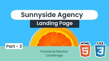 Sunnyside Agency Landig Page with HTML & CSS | Frontend Mentor Challenge | Coding Challenge (3/3)