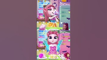Talking Angela cosplay makeover #mytalkingangela2 #kpopdemonhunters #edit #games