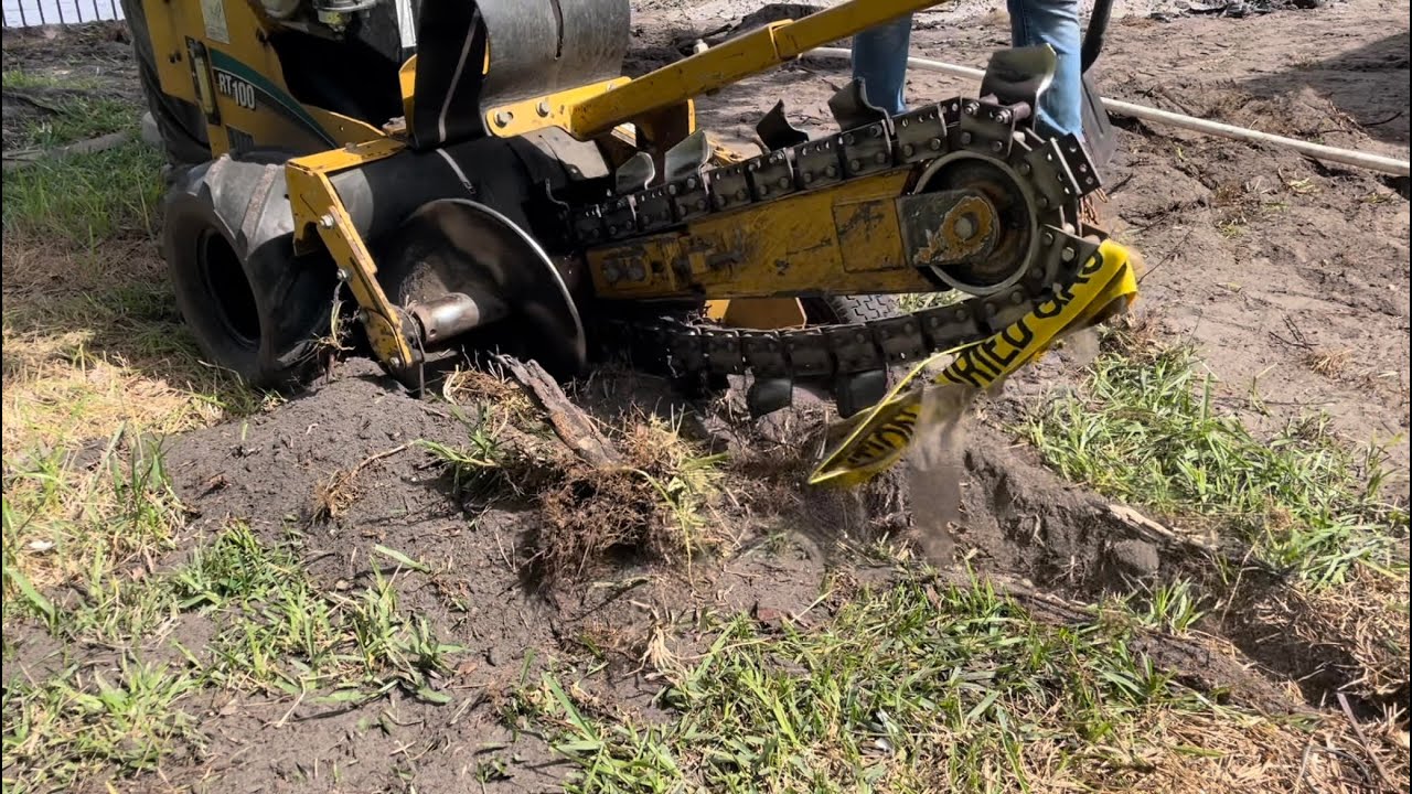 Shovel Barrier VS Trencher Machine YouTube