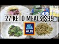 Can I really do this? 27 KETO MEALS FOR $99  Budget Aldi Grocery Haul + Shop with Me + Cook with me