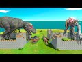 King T-Rex vs King Scourge - Animal Revolt Battle Simulator