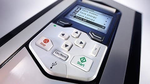 ABB Drive Control Panel - Changing home screen & viewing Firmware ver.