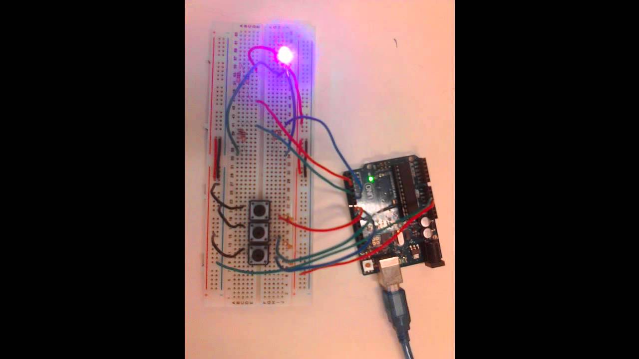 [Warm-up] การใช้ภาษา C++ เพื่อควบ RGB LED ผ่านบอร์ด Arduino - YouTube