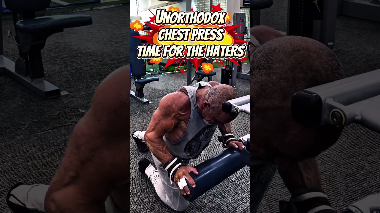 UNORTHODOX CHEST PRESSES WELCOME HATERS #HATERS #CHEST #UNORTHODOX #WORKOUT #MOTIVATION