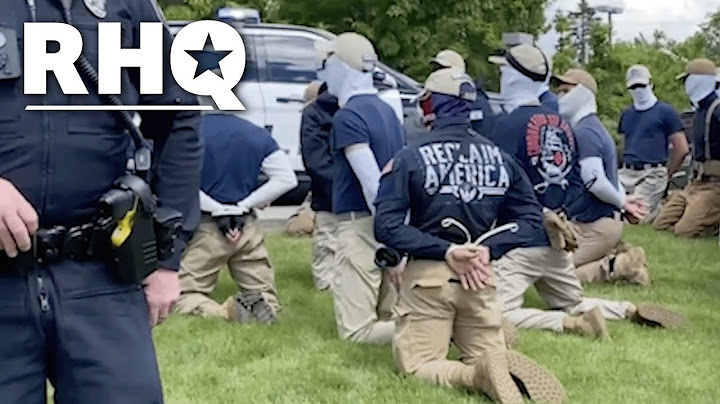 Neo-Nazis Get Detained By Police