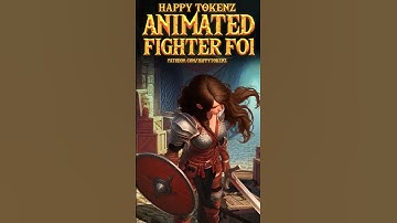 FEMALE FIGHTER virtual miniature token #foundryvtt #roll20 #fantasygrounds