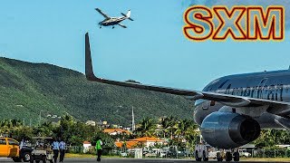 Planes landing on runway blocked by Boeing 757!