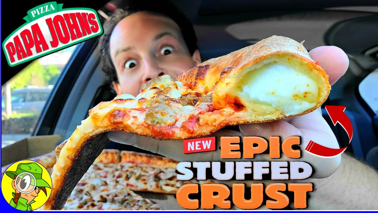 Papa Johns® Epic Stuffed Crust Pizza Review 🏋️💪🍕 Peep This Out 🕵️‍♂️ Youtube 