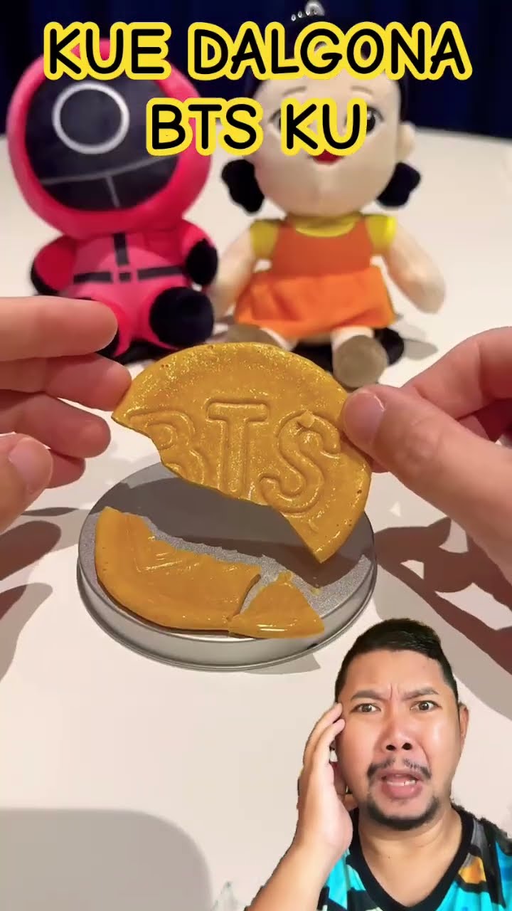 BTS KUE DALGONA AKU SUKA!!!!? #squidgame #bts #shortsfeed #shortvideo