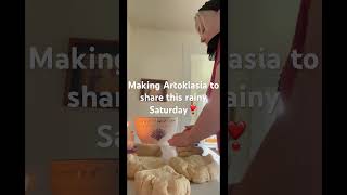 Making Artoklasia 5 Loaves To Share