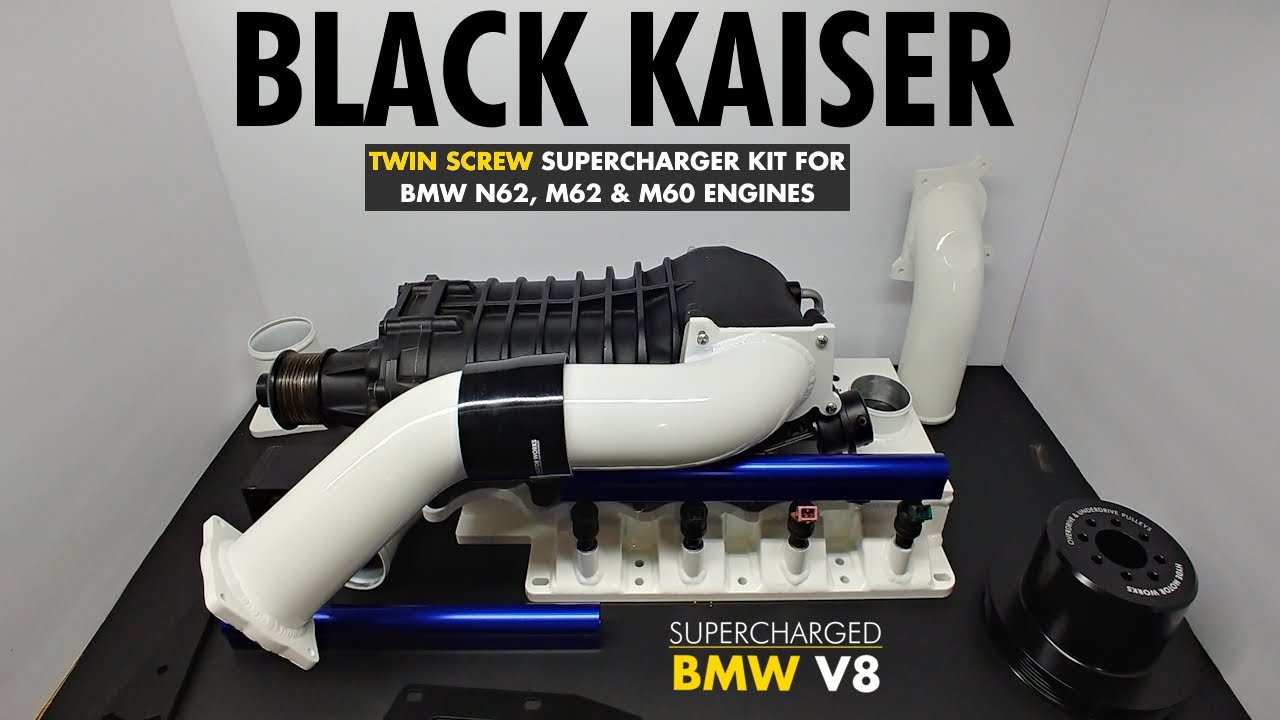 BMW V8 Supercharger Kit | N62, M62, M60, S65 | Black Kaiser Rev 2