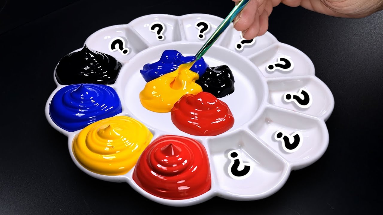 How to Create 13 Magical Colors from 4 Primary Colors | Satisfying Color Mixing