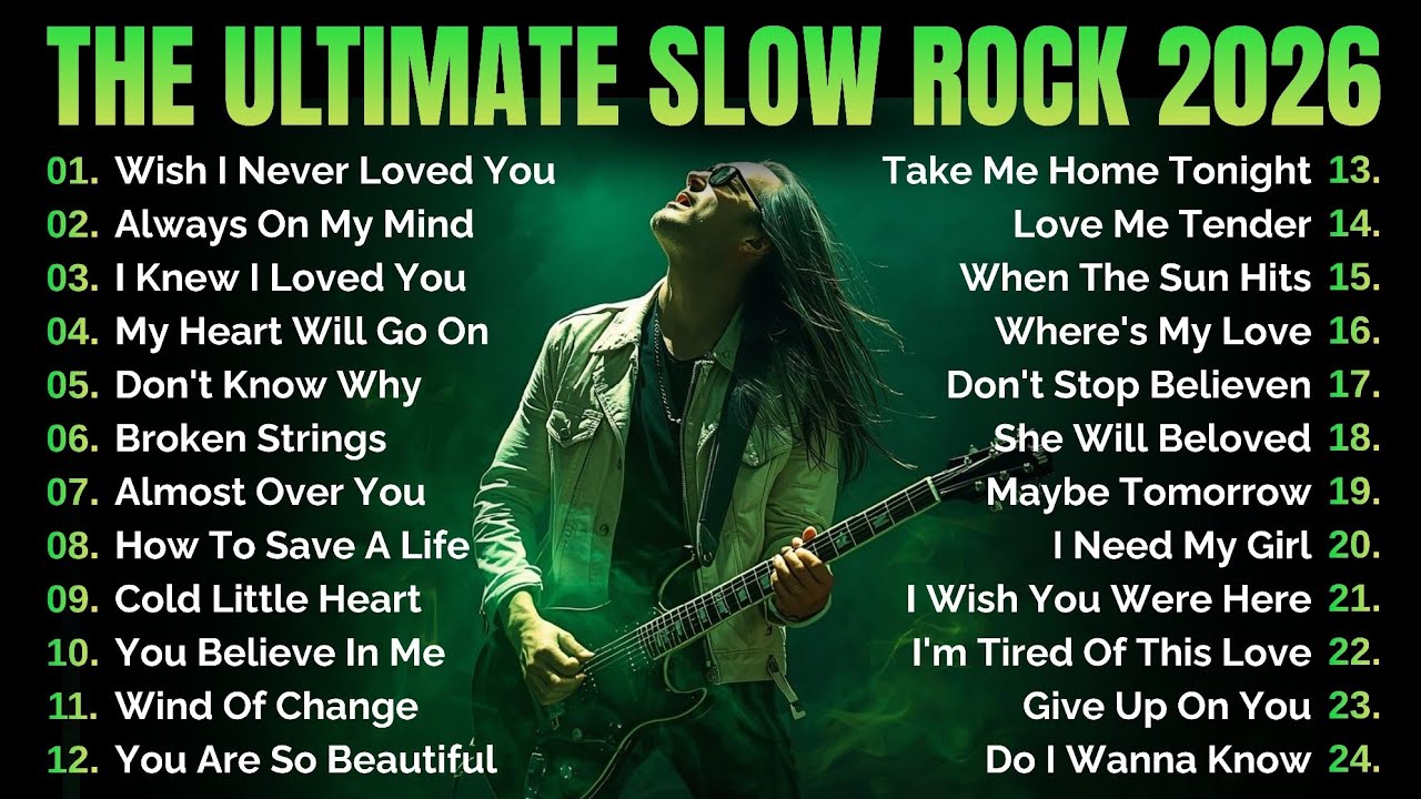EMOTIONAL SLOW ROCK PLAYLIST 2026 - CLASSIC AMERICAN ROCK SONGS 🔥