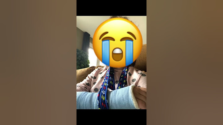 Hoe ik mijn arm had gebroken. PS: van een paar jaar geleden